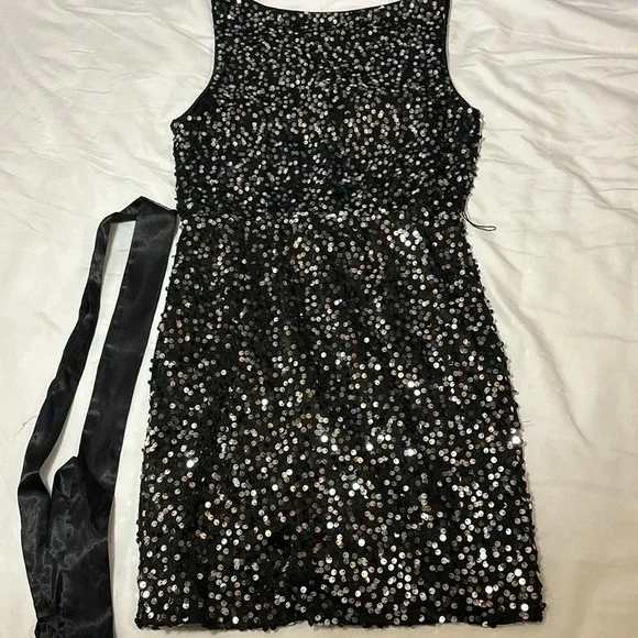 Bisou Bisou Black Party Sparkle Dress size 6 - Picture 9 of 9